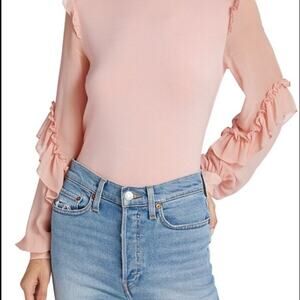 Generation Love Joni Ruffle Sleeve Top Light Pink